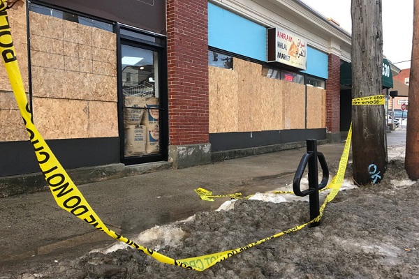 Police Seek Man Suspected of Smashing Windows at Halal Market in Portland