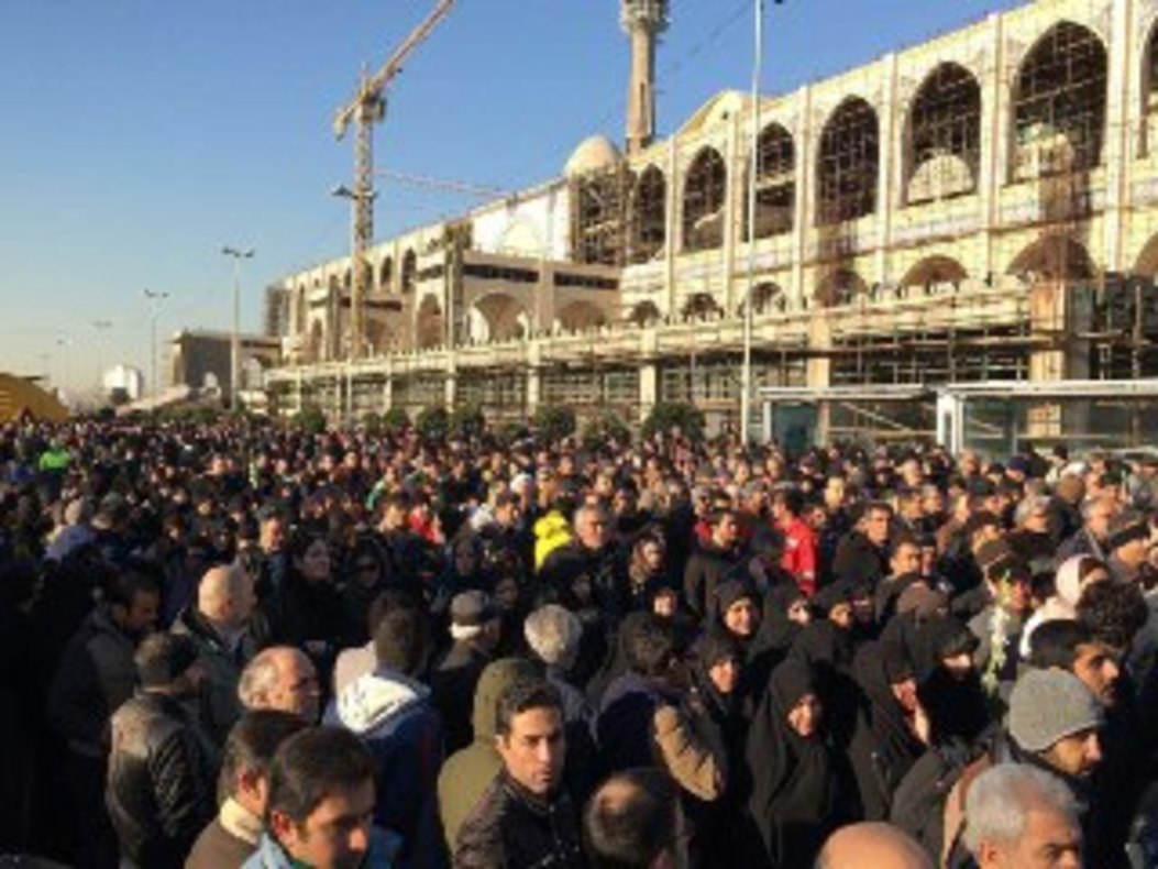 Funeral Begins for Firemen Martyred in Tehran Building Fire