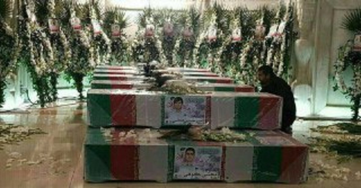 Funeral Begins for Firemen Martyred in Tehran Building Fire