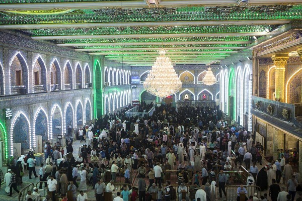 Holy Shrine of Hazrat Abbas (AS) Decorated for Sha’ban Eids