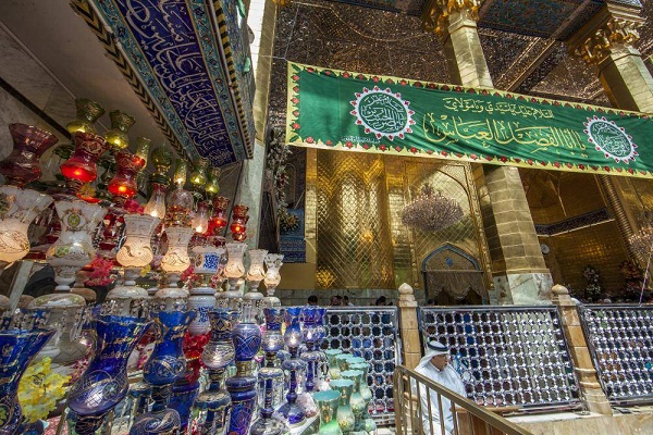 Holy Shrine of Hazrat Abbas (AS) Decorated for Sha’ban Eids