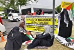 Gaza unterstützende muslimische Frauen versammeln sich in Ankara