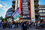 Protestas en Oslo marcan el partido Noruega–Israel en apoyo a Gaza