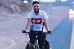 La Meca: un ciclista belga llega a Tierra Santa para completar el Hayy tras un viaje de tres meses