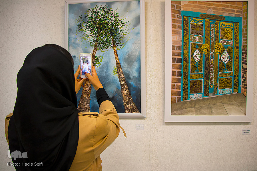 افتتاحیه نمایشگاه گروهی نقاشیخط + تصاویر