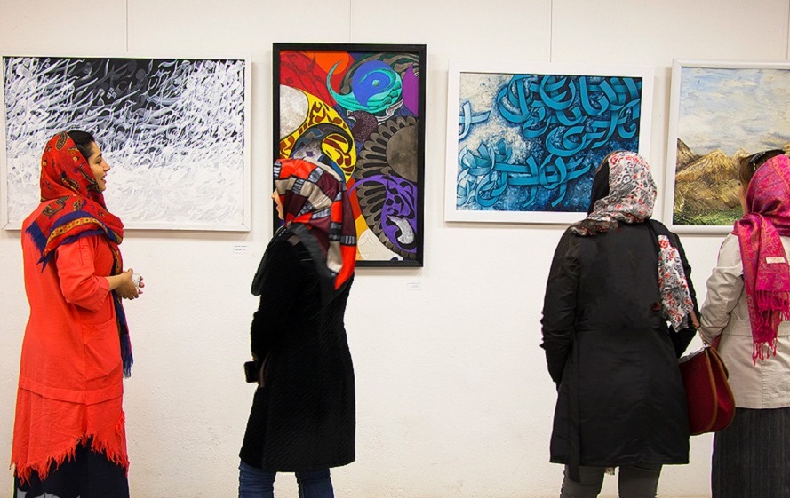 افتتاحیه نمایشگاه گروهی نقاشیخط + تصاویر