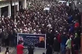 فیلم/ ابراز همدردی مردم کشمیر با ملت ایران