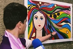 فیلم/ دستان آبی هنرمندان اوتیسمی و آثاری که با کم مهری به فروش نرسید