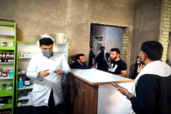 موکب بهداشتی درمانی ام‌ابیها در مسیر پیاده‌روی اربعین