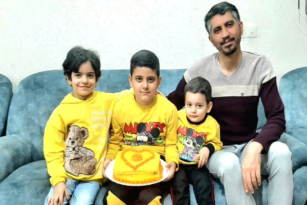 شهید یاسر غلامعلی‌زاده و فرزندان