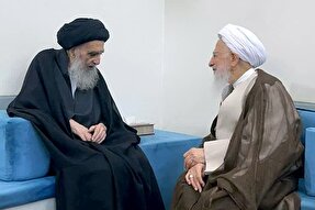 فیلم | پایان سفر آیت‌الله جوادی آملی به عراق