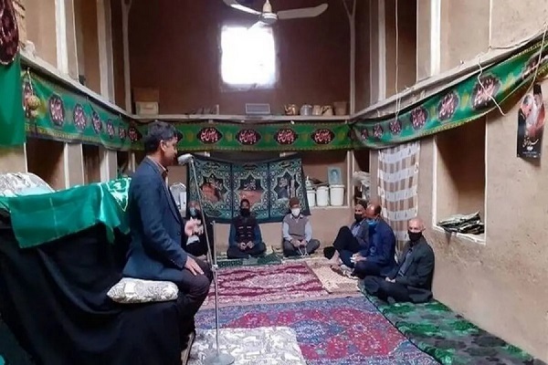 روضه‌خوانی در خانه آقا شهاب ابوزیدآباد
