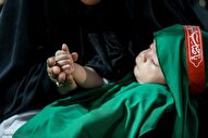 عهد مادران با طفل شیرخوار کربلا؛ فرماندهان جدید تربیت می‌کنیم