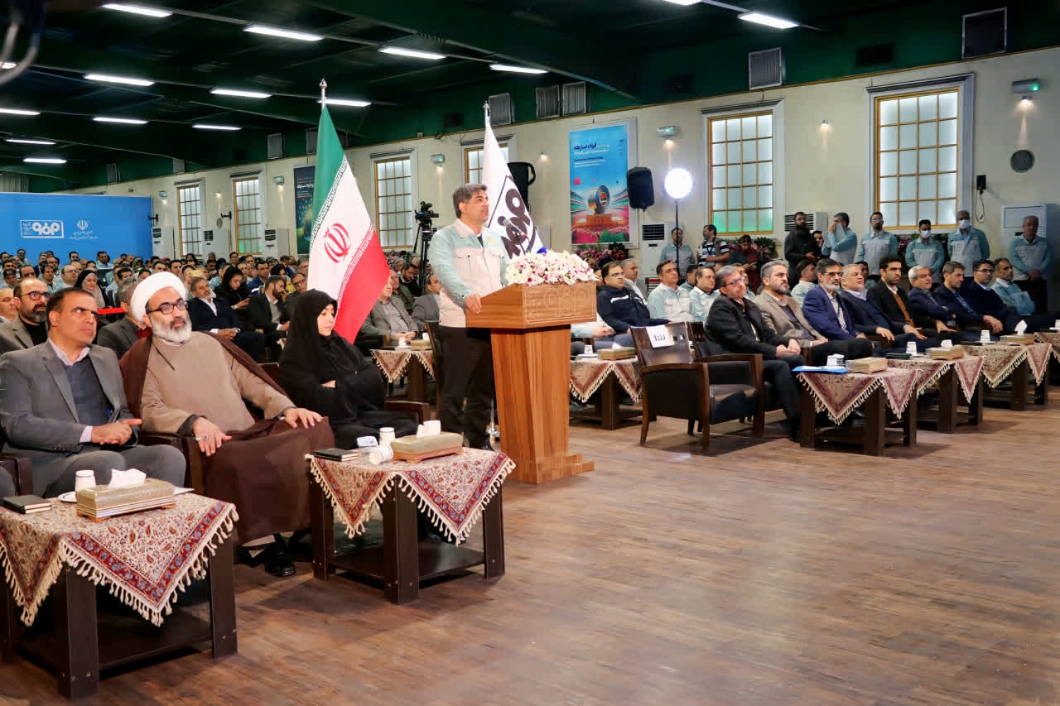 آیین افتتاح ابرپروژه انتقال آب دریا به اصفهان در شرکت فولاد مبارکه