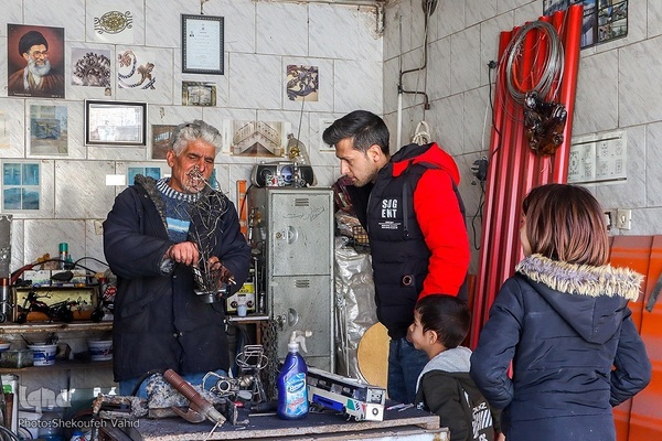 دنیایی از هنر و زیبایی در سر انگشتان یک جوشکار