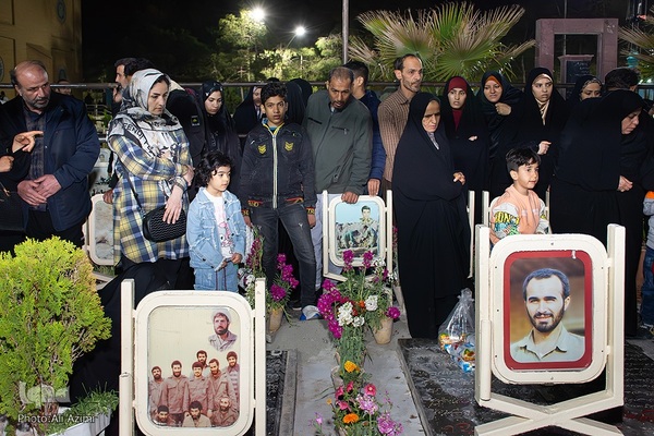 آیین وداع با پیکر سردار شهید محمدرضا زاهدی در گلستان شهدای اصفهان