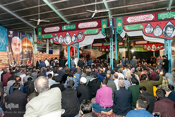 آیین وداع با پیکر سردار شهید محمدرضا زاهدی در گلستان شهدای اصفهان