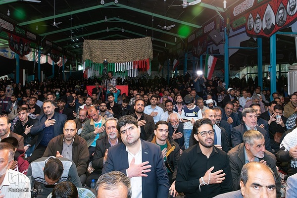 آیین وداع با پیکر سردار شهید محمدرضا زاهدی در گلستان شهدای اصفهان