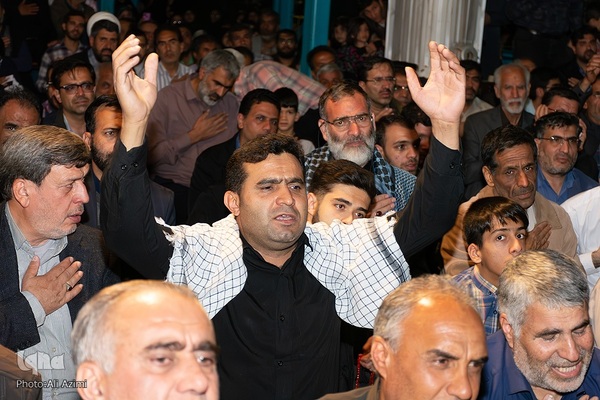 آیین وداع با پیکر سردار شهید محمدرضا زاهدی در گلستان شهدای اصفهان