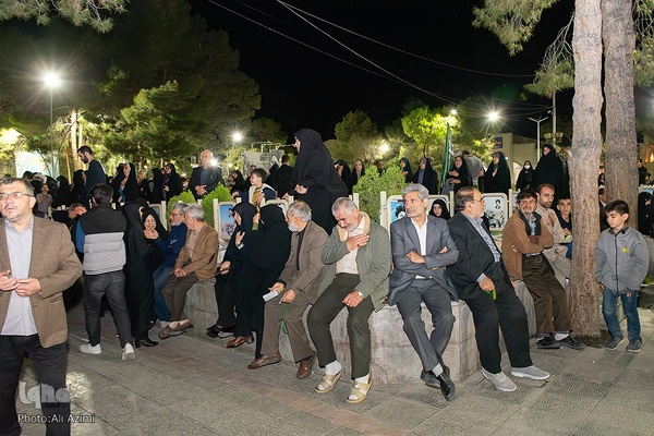 آیین وداع با پیکر سردار شهید محمدرضا زاهدی در گلستان شهدای اصفهان