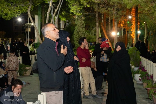 آیین وداع با پیکر سردار شهید محمدرضا زاهدی در گلستان شهدای اصفهان