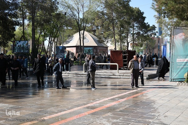گلستان شهدای اصفهان در انتظار پیکر شهید زاهدی
