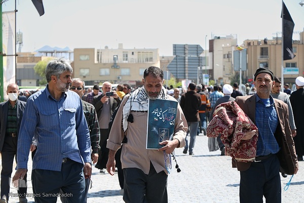 آیین تشییع و خاکسپاری پیکر شهید زاهدی در اصفهان