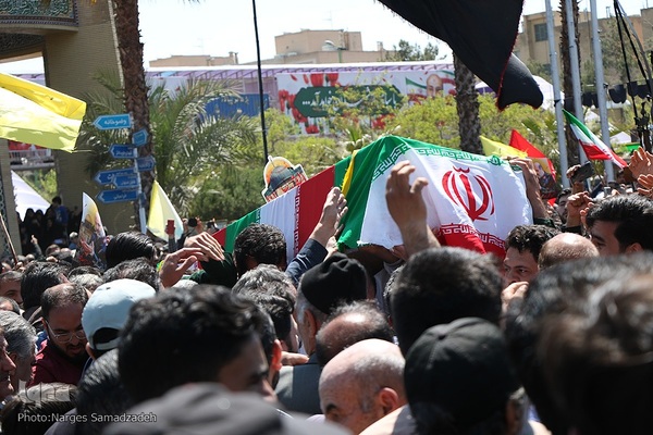 آیین تشییع و خاکسپاری پیکر شهید زاهدی در اصفهان