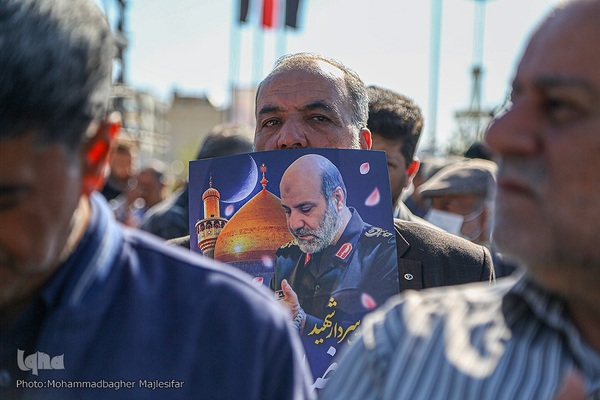 آیین تشییع و خاکسپاری پیکر شهید زاهدی در اصفهان