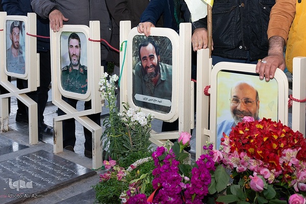 مراسم هفتمین روز شهادت سردار زاهدی در اصفهان