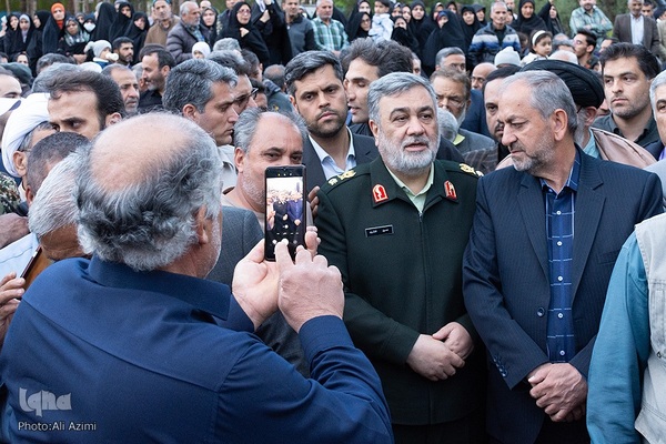 مراسم هفتمین روز شهادت سردار زاهدی در اصفهان