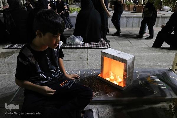 شام غریبان سیدالشهدا(ع) در گلستان شهدای اصفهان