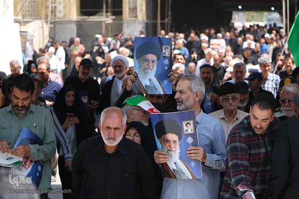 راهپیمایی نمازگزاران اصفهانی برای حمایت از مردم غزه