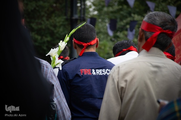 آیین بدرقه ستاد اربعین شهرداری اصفهان به کربلای معلی