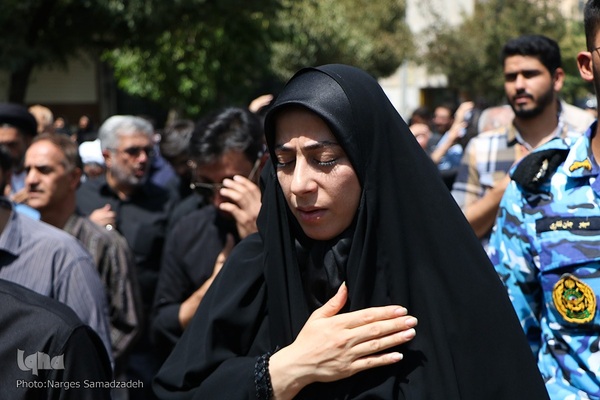 آیین تشییع و خاکسپاری پیکر شهید احمدرضا افشاری