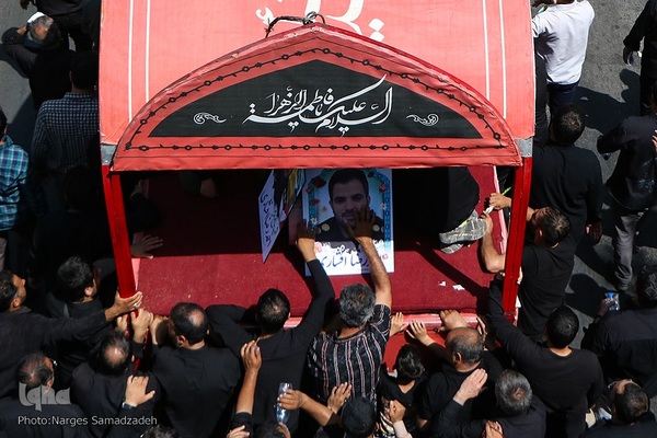 آیین تشییع و خاکسپاری پیکر شهید احمدرضا افشاری