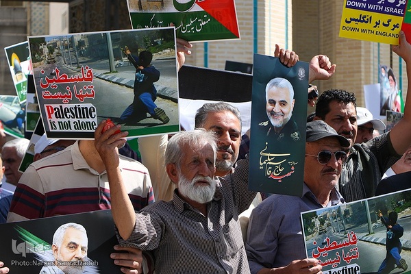 تظاهرات ضدصهیونیستی نمازگزاران اصفهانی