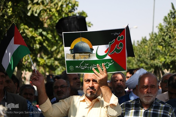 تظاهرات ضدصهیونیستی نمازگزاران اصفهانی