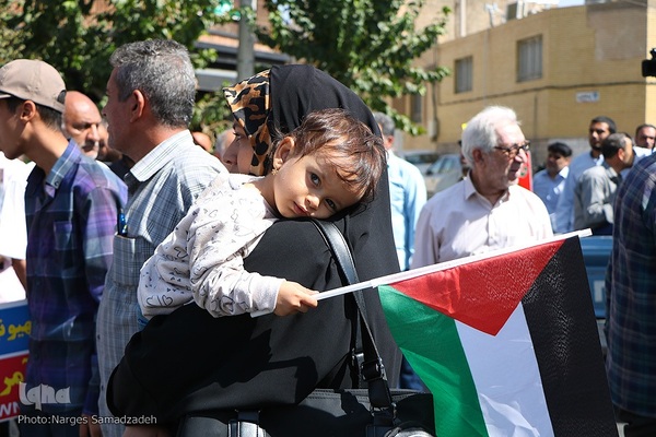 تظاهرات ضدصهیونیستی نمازگزاران اصفهانی