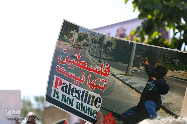 تظاهرات ضدصهیونیستی نمازگزاران اصفهانی