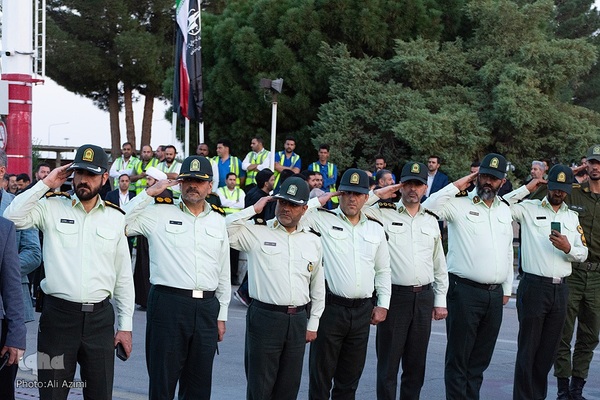 استقبال از پیکر مطهر سردار شهید نیلفروشان در فرودگاه اصفهان