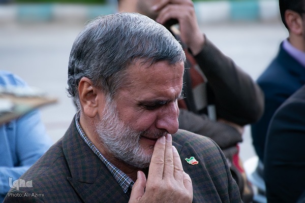 استقبال از پیکر مطهر سردار شهید نیلفروشان در فرودگاه اصفهان