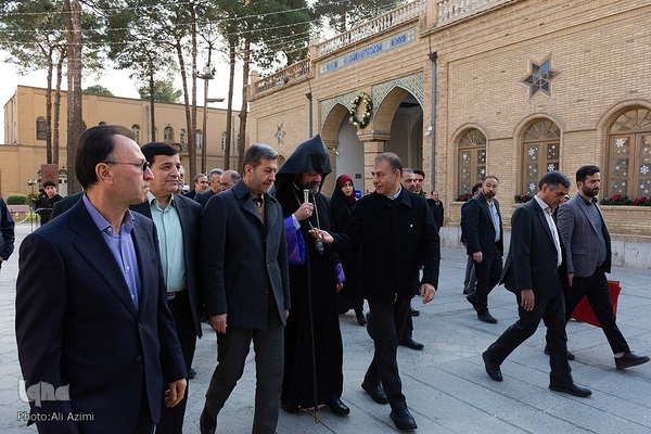 آیین تبریک سال نوی میلادی در اصفهان