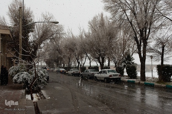 اصفهان در آغوش زمستان