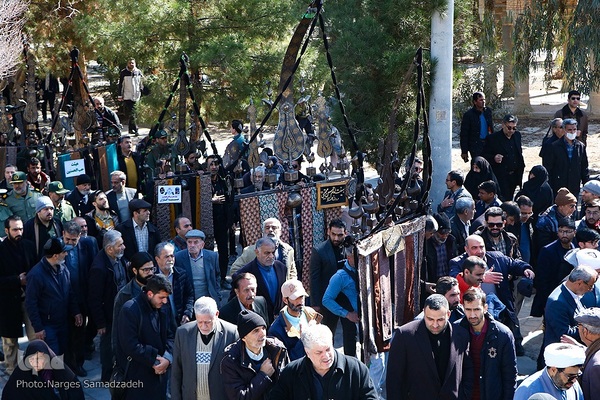 آیین تشییع پیکر آیت‌الله مستجابی در اصفهان