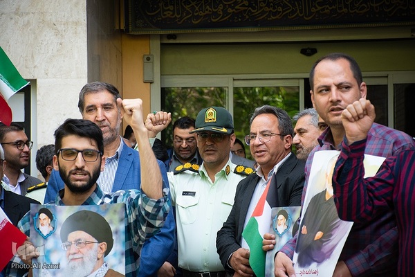 تجمع اصحاب رسانه اصفهان علیه جنایات رژیم صهیونیستی