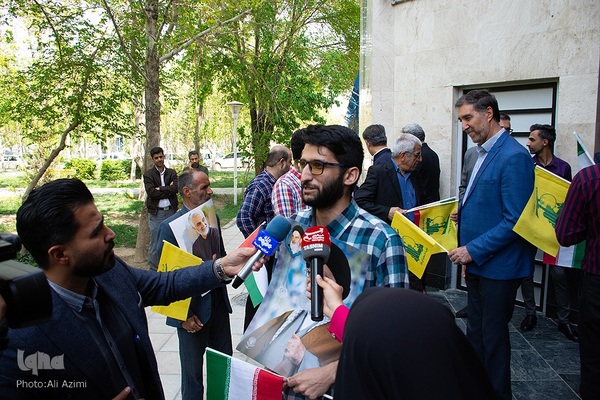 تجمع اصحاب رسانه اصفهان علیه جنایات رژیم صهیونیستی