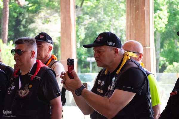 آیین استقبال از موتورسواران لهستانی در اصفهان