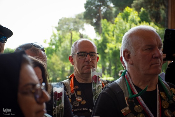 آیین استقبال از موتورسواران لهستانی در اصفهان