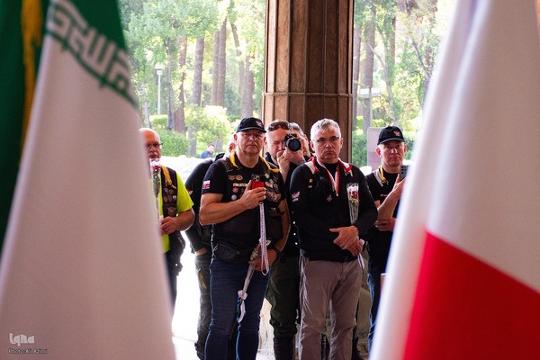 آیین استقبال از موتورسواران لهستانی در اصفهان